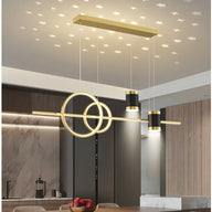 Illumination Svelte | Lustre Or ou Noir Led élégant - LUSTRINA