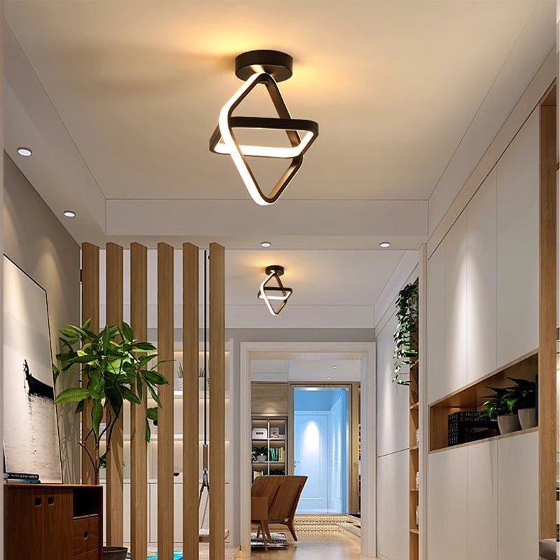 Anneaux Moderne LED | Luminaire noir ou blanc Led - LUSTRINA
