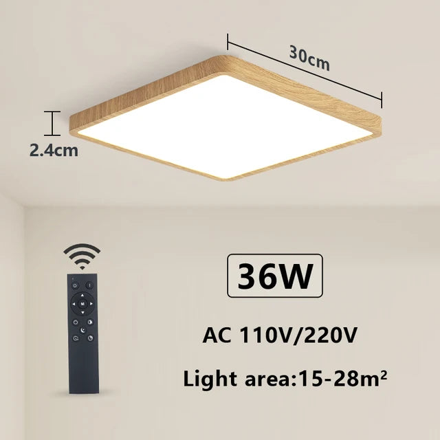 WoodSense | Plafonnier LED intelligent - LUSTRINA