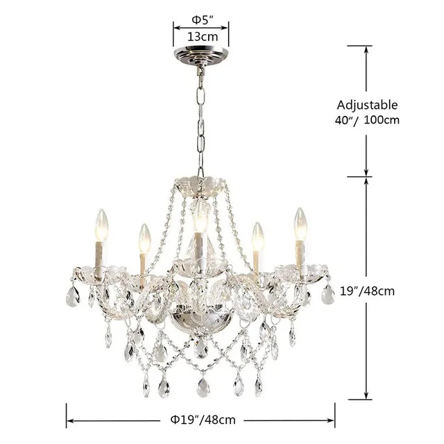 Lustre salon Cristal XV - LUSTRINA