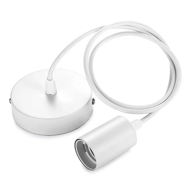 Kit de Suspension Luminaire E27 - Câble 1m/1,5m - Noir/Blanc - LUSTRINA