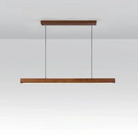 Lustre Horizon Épuré en Bois | Luminaire contemporain en Bois, Éclairage LED Ajustable pour Salon et Cuisine - LUSTRINA