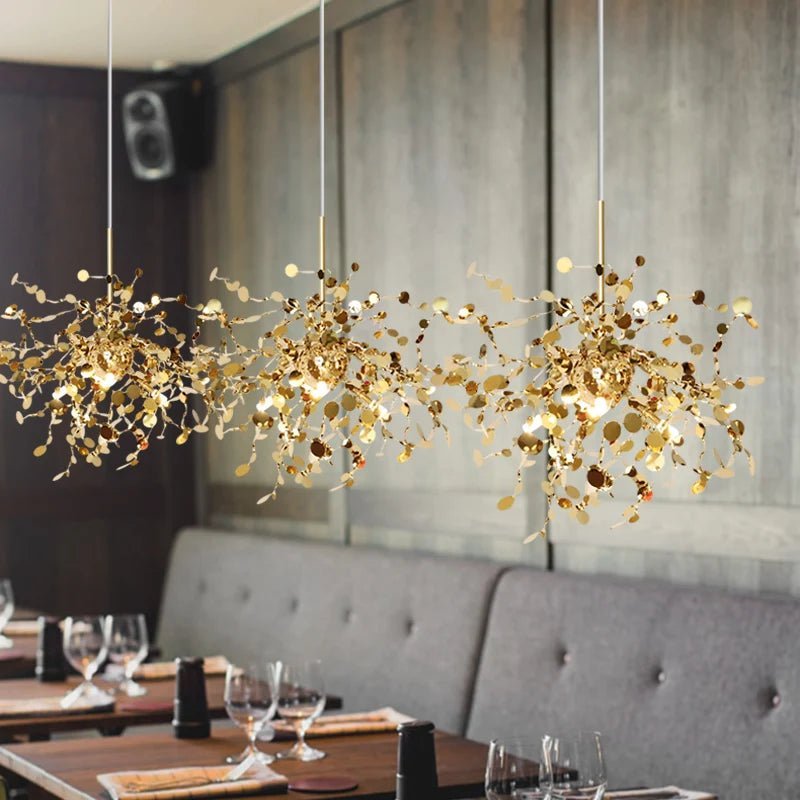 Lustre Arbre Dandelion | Lustre doré ou argenté pour une touche de luxe et de modernité - LUSTRINA