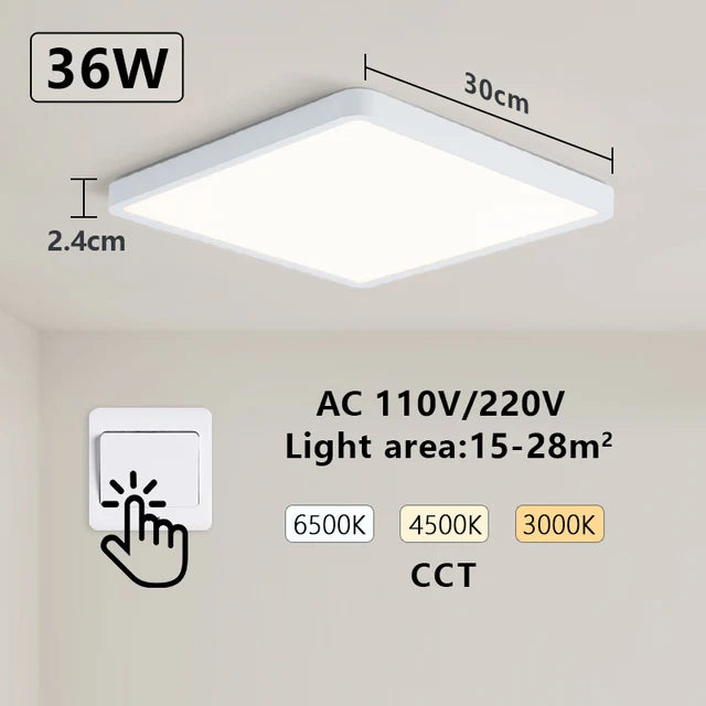 WoodSense | Plafonnier LED intelligent - LUSTRINA