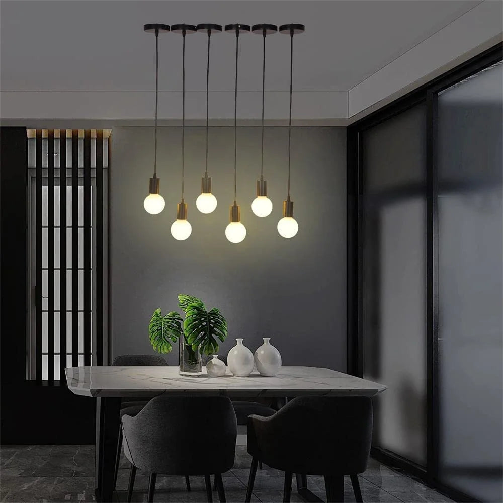 Kit de Suspension Luminaire E27 - Câble 1m/1,5m - Noir/Blanc - LUSTRINA