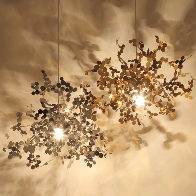 Lustre Arbre Dandelion | Lustre doré ou argenté pour une touche de luxe et de modernité - LUSTRINA