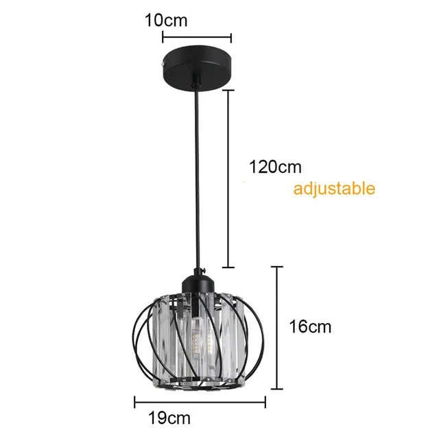 Lustre Cristalys | Suspension en verre, disponible en Pièce Unique ou Ensemble de 2 - LUSTRINA