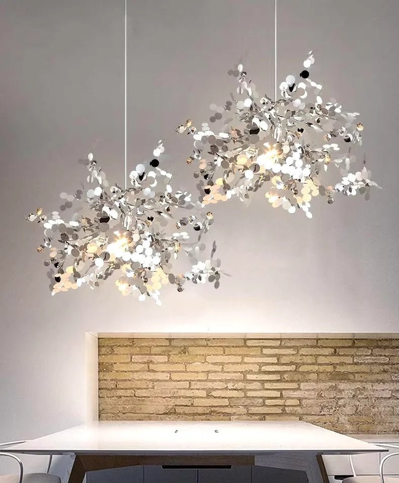 Lustre Arbre Dandelion | Lustre doré ou argenté pour une touche de luxe et de modernité - LUSTRINA