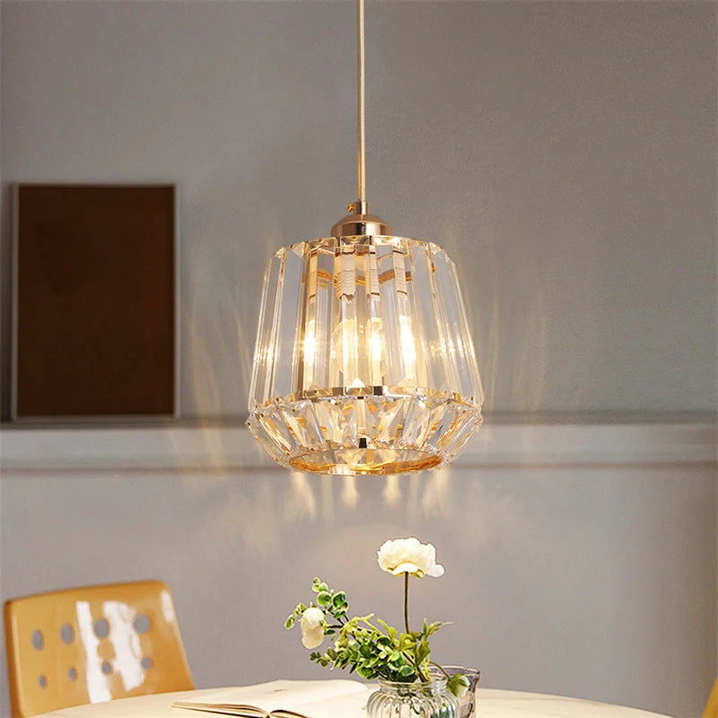 Lustre Cristalys | Suspension en verre, disponible en Pièce Unique ou Ensemble de 2 - LUSTRINA