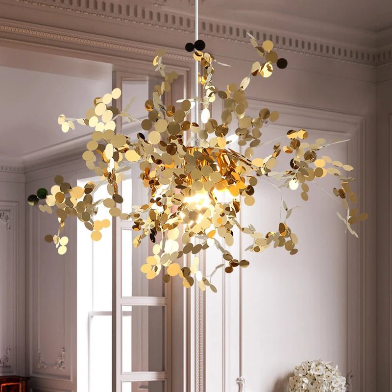 Lustre Arbre Dandelion | Lustre doré ou argenté pour une touche de luxe et de modernité - LUSTRINA
