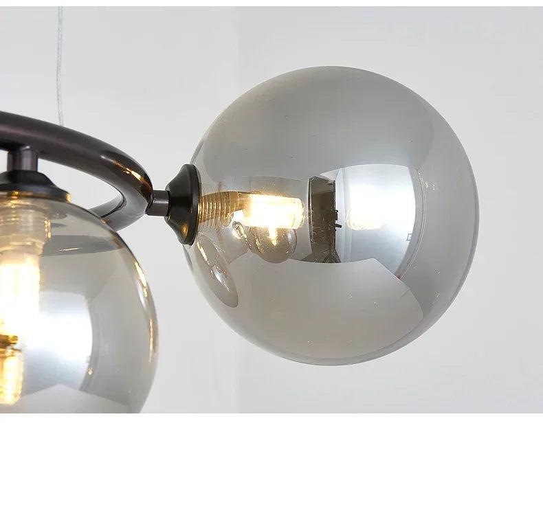 Lustre Magic Beans | Lustre Tendance en Verre Fumé pour Salon, Salle à Manger et Chambre - LUSTRINA