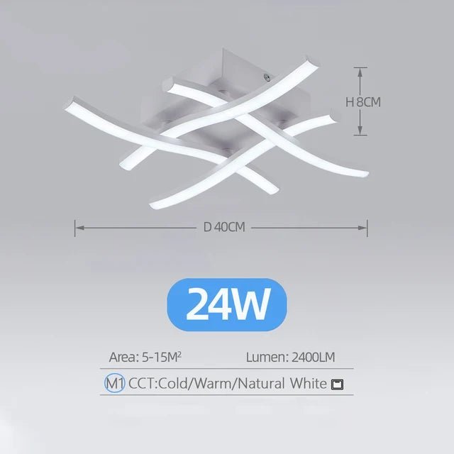 Chroma Prisme | Lustre Led blanc - LUSTRINA