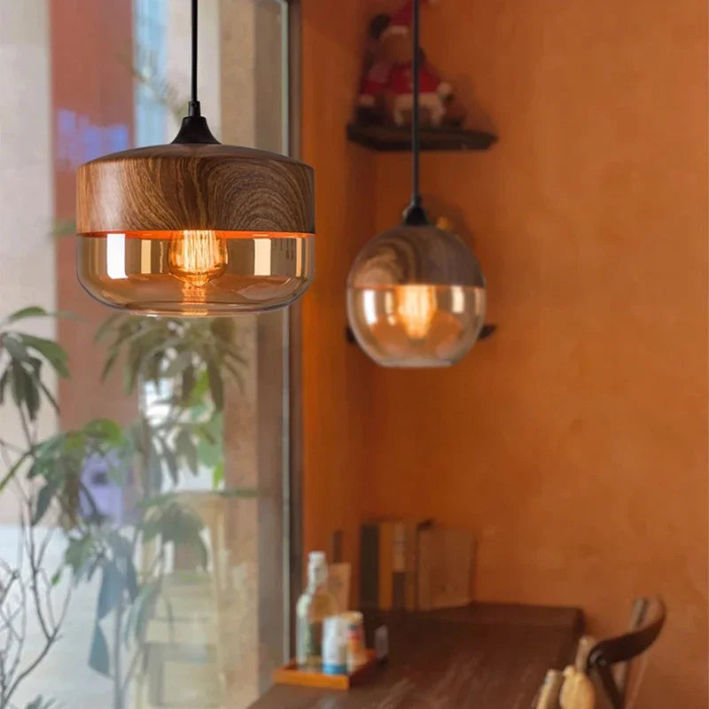 Essence Scandinave | Suspension en bois design premium - LUSTRINA