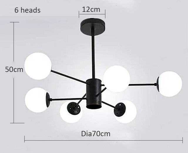 Lustre Douceur | Éclairage Élégant pour Salon et Chambre, Disponible en plusieurs tailles - LUSTRINA