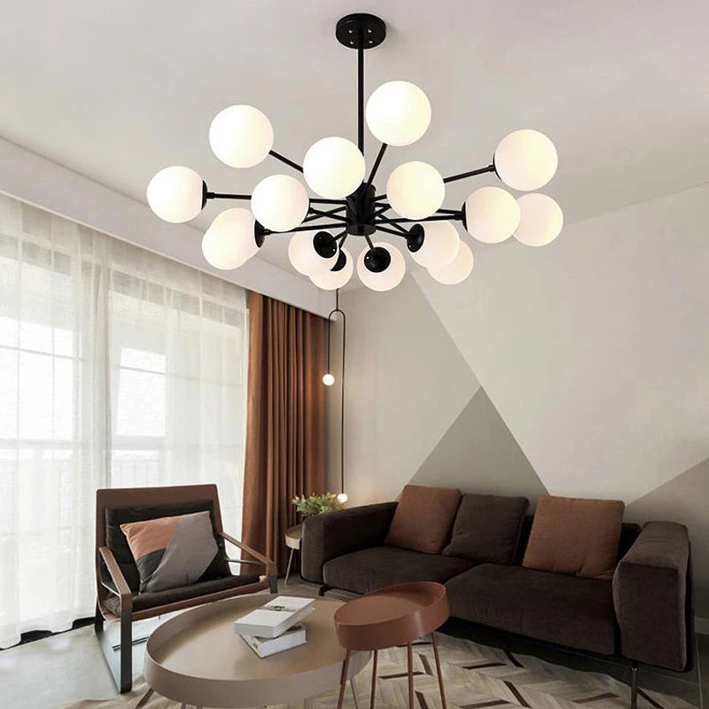 Lustre Douceur | Éclairage Élégant pour Salon et Chambre, Disponible en plusieurs tailles - LUSTRINA