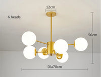 Lustre Douceur | Éclairage Élégant pour Salon et Chambre, Disponible en plusieurs tailles - LUSTRINA
