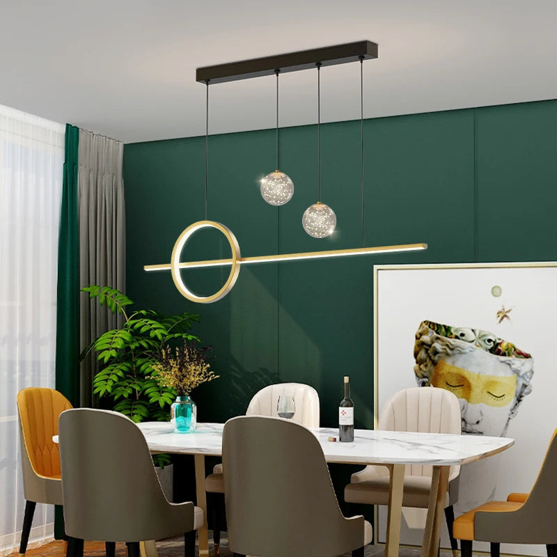 Lustre CircaLuxe | Lustre moderne pour cuisine avec éclairage Led - LUSTRINA