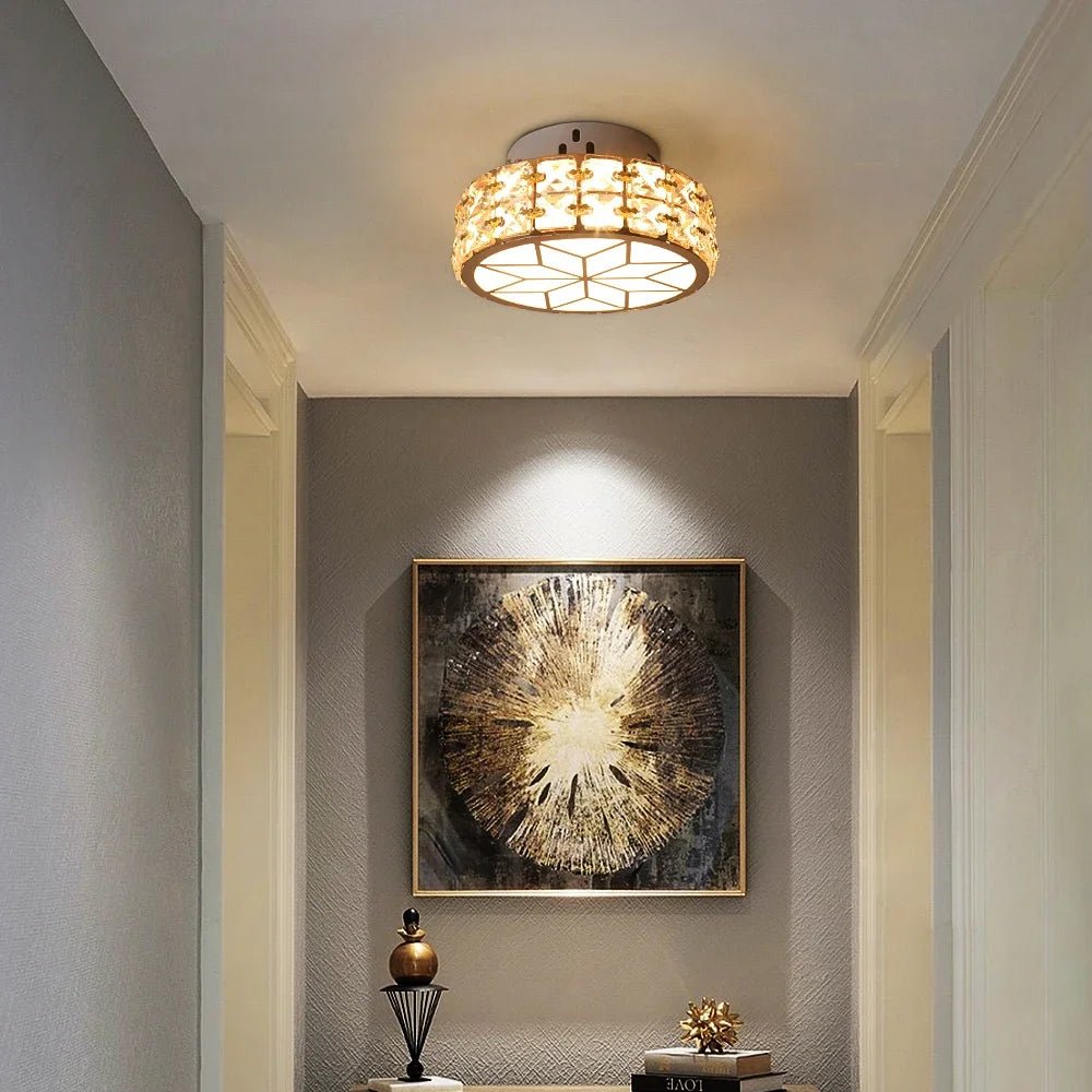 Cristalo XI | Luminaire doré design - LUSTRINA