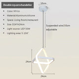 Orbitale LED | Suspension chic Noir ou Blanc - LUSTRINA