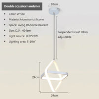 Orbitale LED | Suspension chic Noir ou Blanc - LUSTRINA