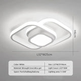 Anneaux Moderne LED | Luminaire noir ou blanc Led - LUSTRINA