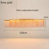Lustre Aura Luxueuse | Chaînes dorées et abat-jours colorés pour une Ambiance Unique - LUSTRINA