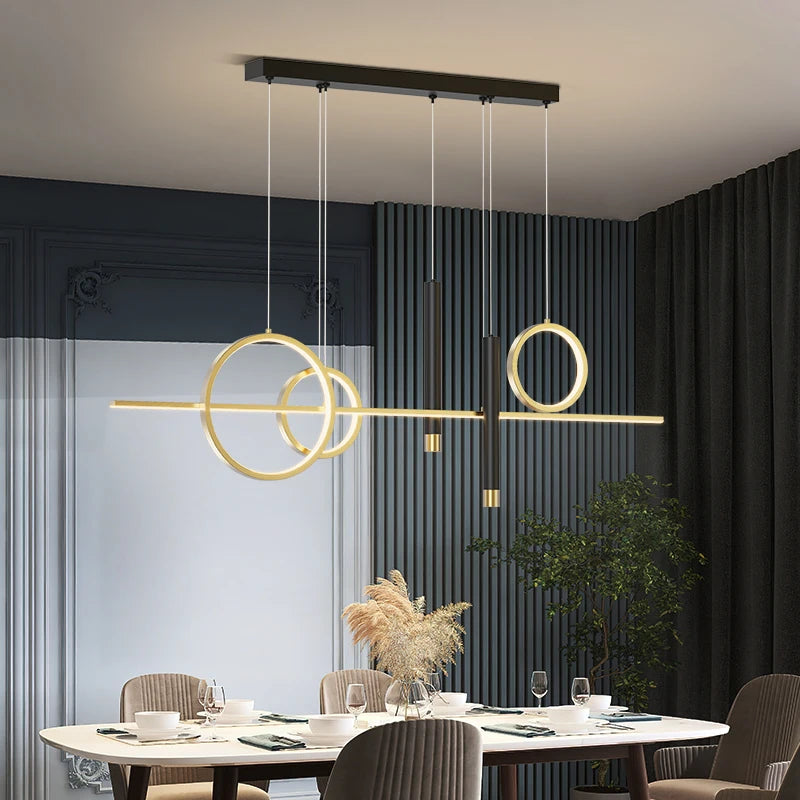 Lustre CircaLuxe | Lustre moderne pour cuisine avec éclairage Led - LUSTRINA