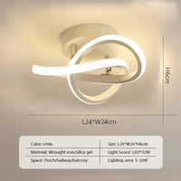 Anneaux Moderne LED | Luminaire noir ou blanc Led - LUSTRINA
