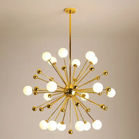 Lustre Cuisine Moderne Sputnik | Lustre doré Led premium sophistiquée - LUSTRINA