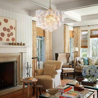 Lustre Bulles en Verre Nordic | Lustre à 4 ou 6 sources lumineuses pour Salon et Chambre - LUSTRINA