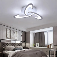 Ambiance Écarlate | Lustre salon Led noir ou blanc - LUSTRINA