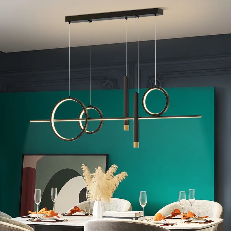 Lustre CircaLuxe | Lustre moderne pour cuisine avec éclairage Led - LUSTRINA