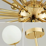 Lustre Cuisine Moderne Sputnik | Lustre doré Led premium sophistiquée - LUSTRINA