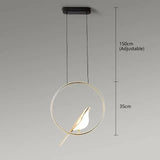 Oiseau d'Ébène | Suspension LED en Aluminium prestige pour Décoration Élégante - LUSTRINA