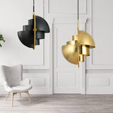 Design Danois | Suspension doré, noir ou blanc haute qualité - LUSTRINA