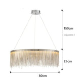 Lustre Aura Luxueuse | Chaînes dorées et abat-jours colorés pour une Ambiance Unique - LUSTRINA