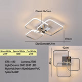 Lustre Galaxie | Luminaire Aluminium Doré ou Chromé, Éclairage LED pour Salon, Chambre - LUSTRINA