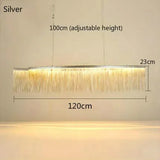 Lustre Aura Luxueuse | Chaînes dorées et abat-jours colorés pour une Ambiance Unique - LUSTRINA