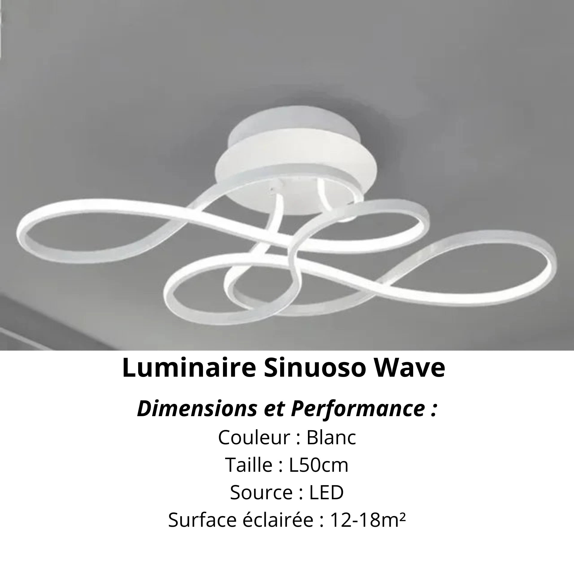 Sinuoso Wave | Éclairage Chic pour Salon - LUSTRINA