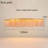 Lustre Aura Luxueuse | Chaînes dorées et abat-jours colorés pour une Ambiance Unique - LUSTRINA