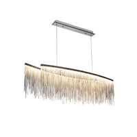 Lustre Aura Luxueuse | Chaînes dorées et abat-jours colorés pour une Ambiance Unique - LUSTRINA