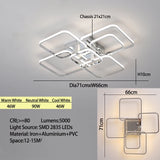 Lustre Galaxie | Luminaire Aluminium Doré ou Chromé, Éclairage LED pour Salon, Chambre - LUSTRINA