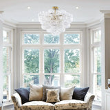 Lustre Bulles en Verre Nordic | Lustre à 4 ou 6 sources lumineuses pour Salon et Chambre - LUSTRINA