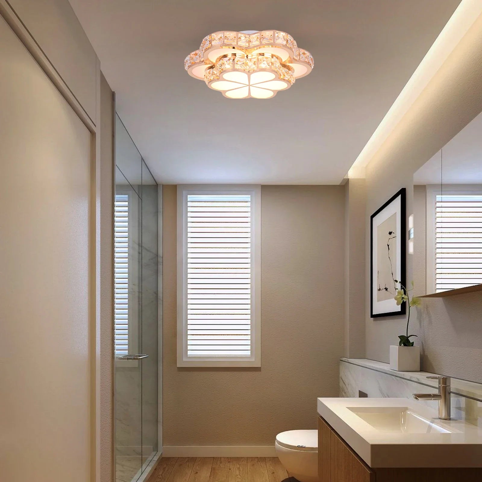 Cristalo XI | Luminaire doré design - LUSTRINA