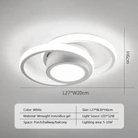 Anneaux Moderne LED | Luminaire noir ou blanc Led - LUSTRINA