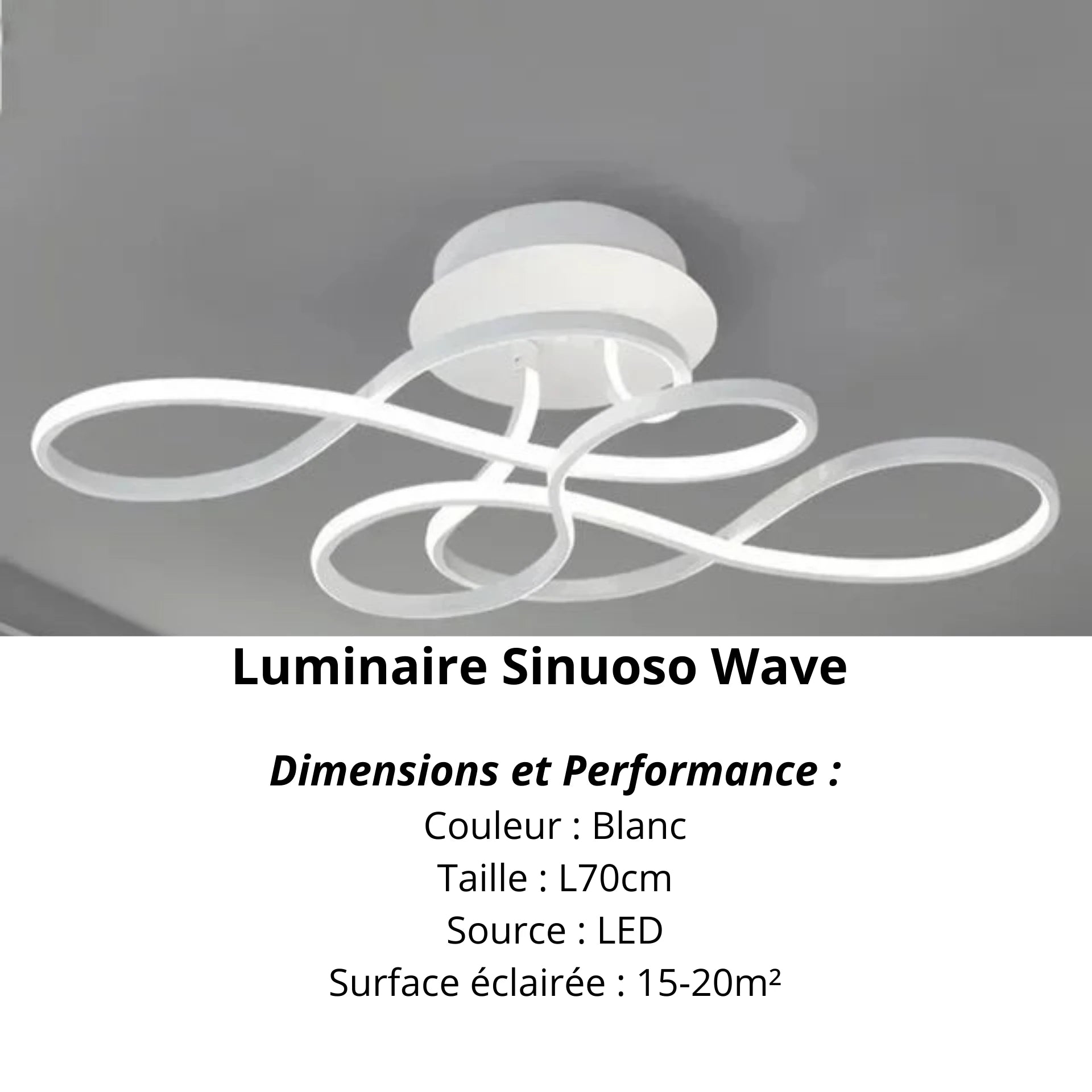 Sinuoso Wave | Éclairage Chic pour Salon - LUSTRINA