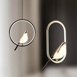 Oiseau d'Ébène | Suspension LED en Aluminium prestige pour Décoration Élégante - LUSTRINA