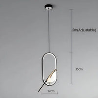 Oiseau d'Ébène | Suspension LED en Aluminium prestige pour Décoration Élégante - LUSTRINA