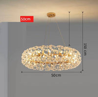 Lustre Européen Dandelion | Lustre Doré Premium pour Salon, Disponible en Deux Modèles - LUSTRINA