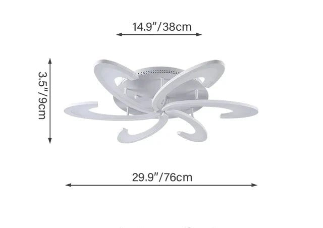 Ambiance Écarlate | Lustre salon Led noir ou blanc - LUSTRINA